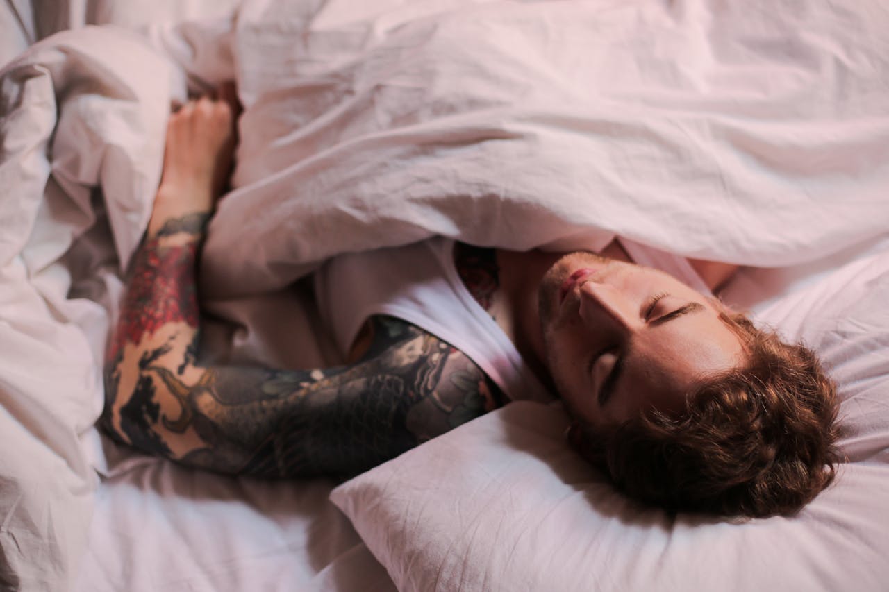 uomo che dorme